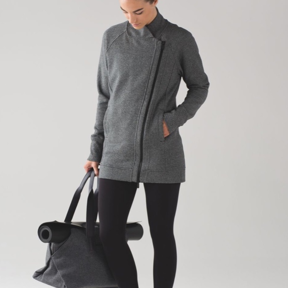 Lululemon Back To It Wrap Jacket Asymmetrical Zip